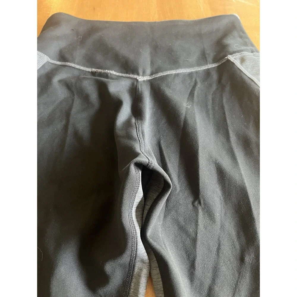 Nike Womens Leggings Size S Gray Black Colorblock Dri Fit Training DD1924-010
